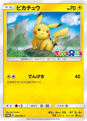 Pikachu Promo (262/SM-P): GX Starter Decks Campaign lottery